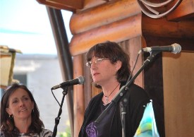 Alum Kate Ingmudson with Liz Barnez looking on